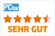 Langmeier Backup at PCtipp: Rating very good